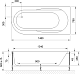 BellSan Акриловая ванна Амира 150x70 L с гидромассажем – фотография-8